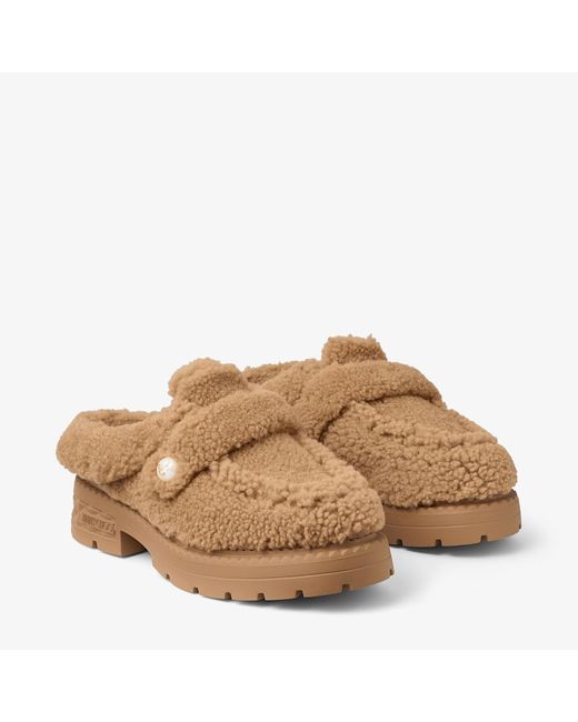 Jimmy Choo Brown Shea Mule Flat