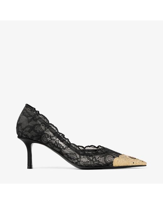 Jimmy Choo Black Faiz Pump 65