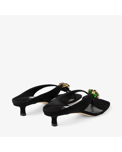 Jimmy Choo Black Emeri Stone 35
