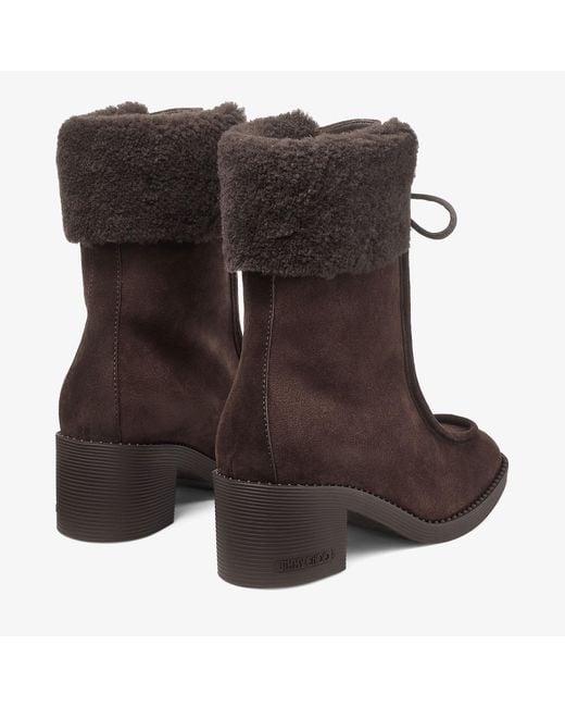 Jimmy Choo Brown Hali Ankle Boot 60