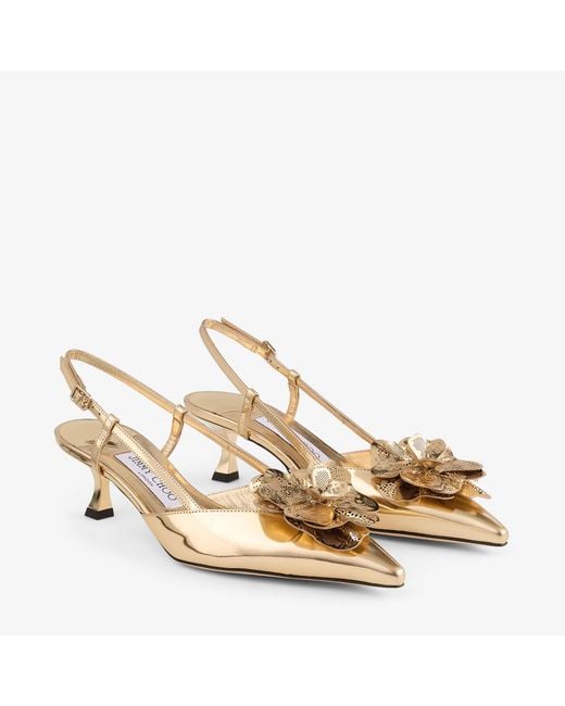 Jimmy Choo Natural Mimmi Sling Back 50