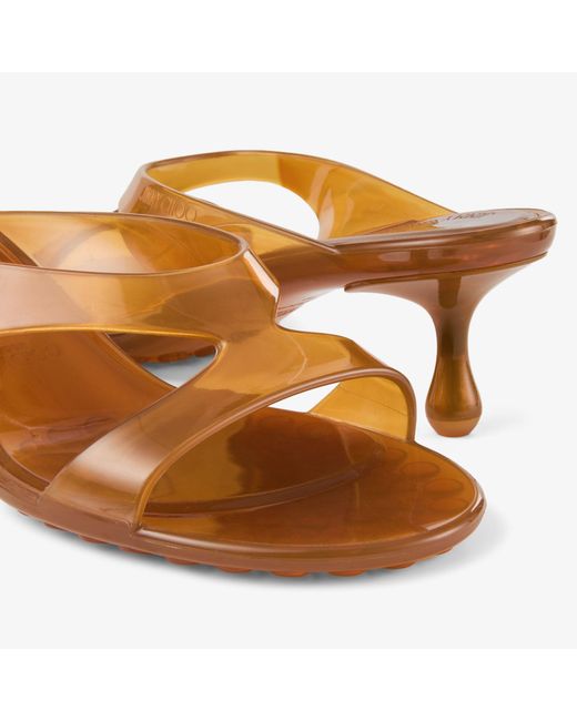 Jimmy Choo Brown Jelly Drop 50