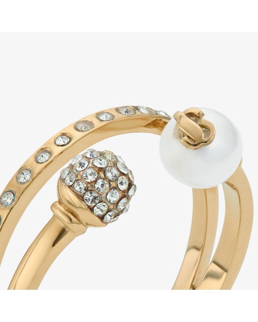 Jimmy Choo Metallic Double Ring