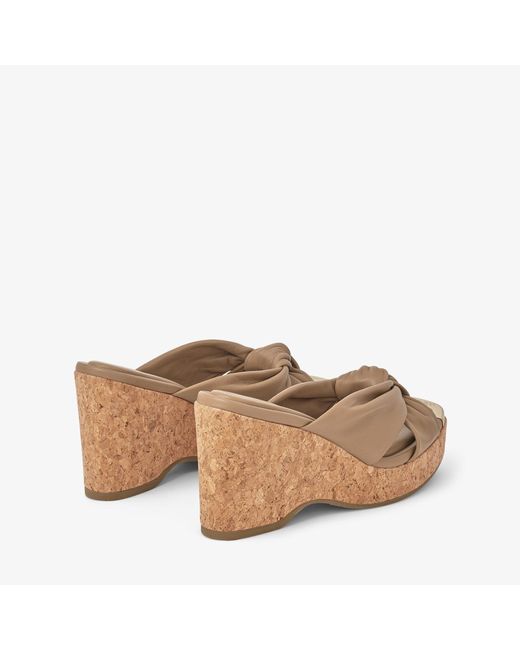 Jimmy Choo Natural Avenue Wedge 95