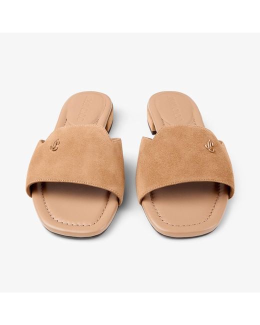 Jimmy Choo Natural Dina Flat