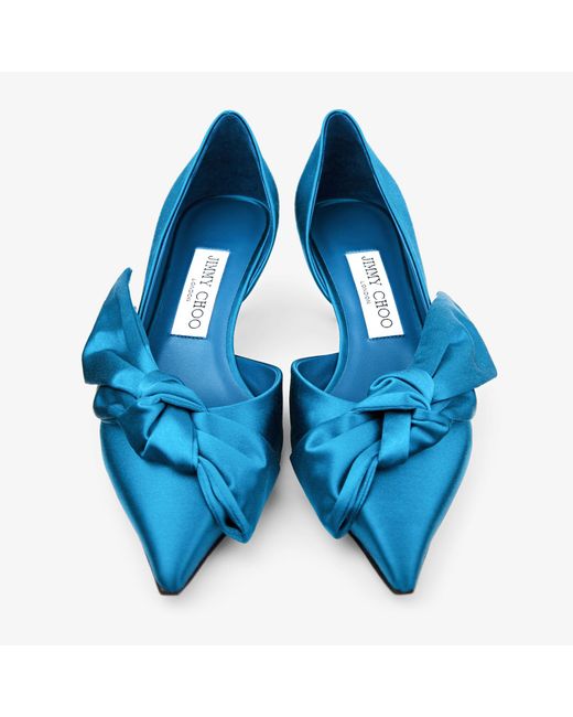 Jimmy Choo Blue Issy Pump 50