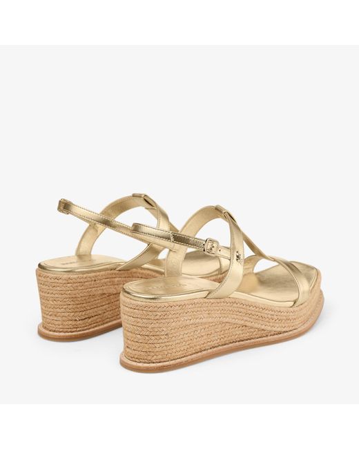 Jimmy Choo Natural Theia Wedge 60