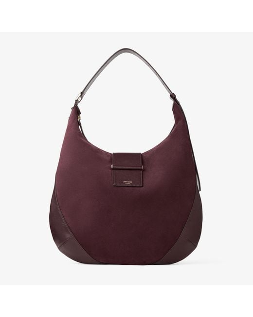 Jimmy Choo Purple Bar Hobo M