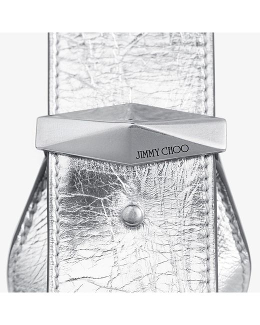 Jimmy Choo Gray Diamond Hobo Small