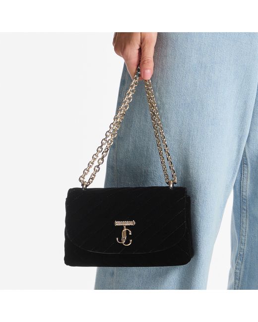Jimmy Choo Black Curve Cross Body Small