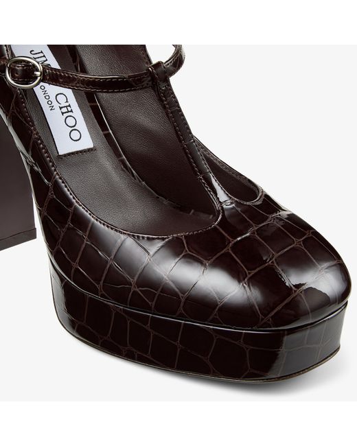 Jimmy Choo Brown Marene Mary Jane 120