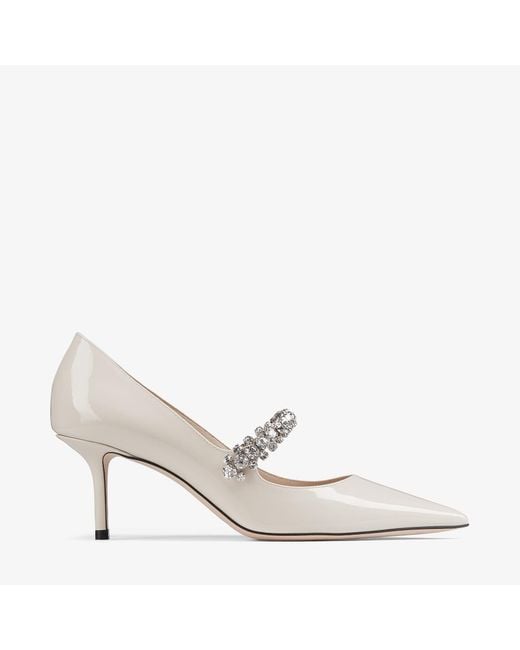 Jimmy Choo White Bing Pump 65