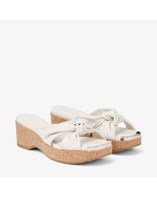 Jimmy Choo Natural Avenue Wedge 50