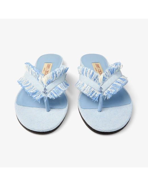 Jimmy Choo Blue Bay Flat