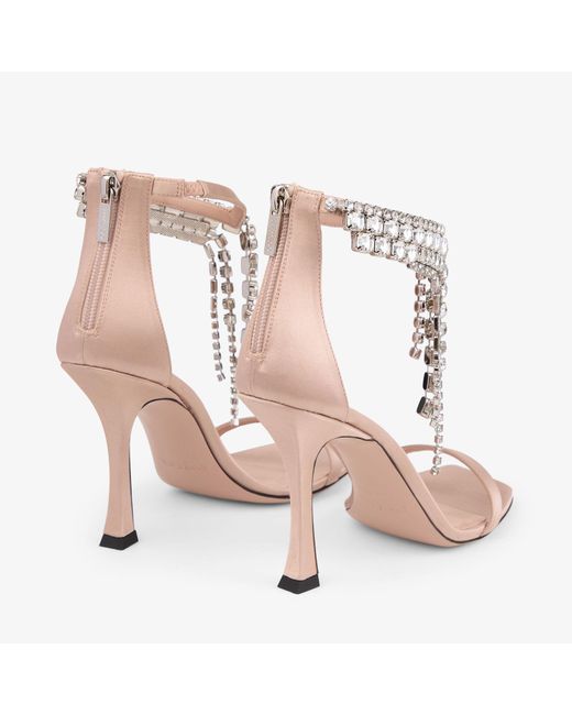 Jimmy Choo White Verity Sandal 100