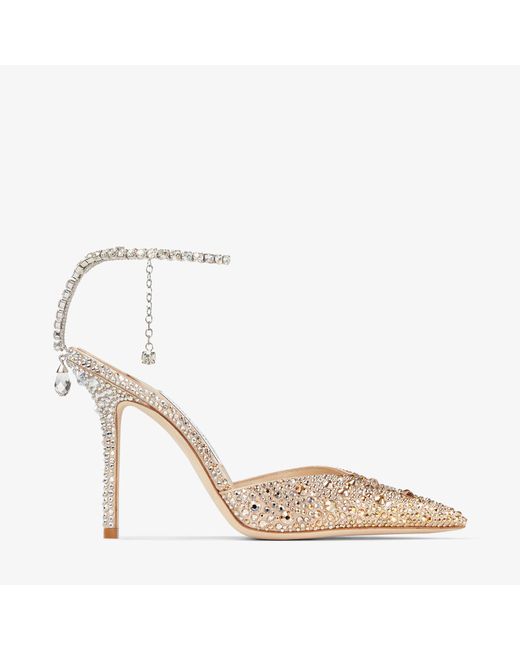 Jimmy Choo Metallic Saeda 100