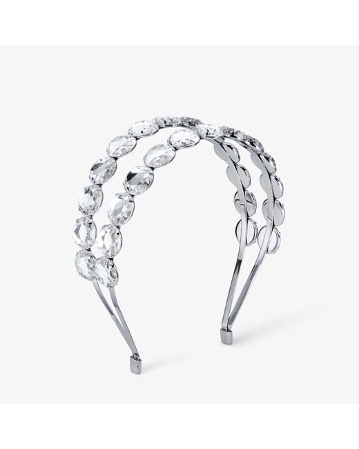 Jimmy Choo Metallic Double Row Headband