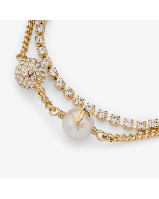 Jimmy Choo Metallic Auri Chain Bracelet