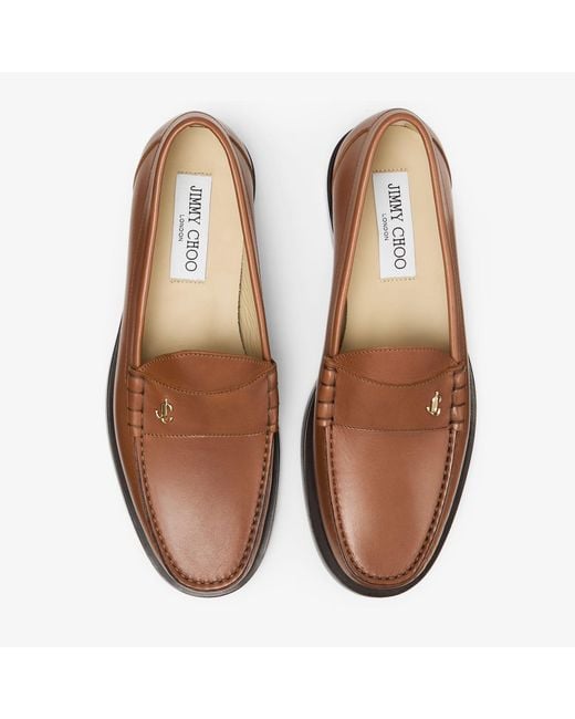 Jimmy Choo Brown Ethan Loafer for men
