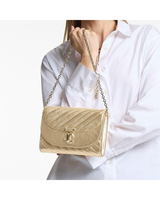 Jimmy Choo Metallic Curve Clutch