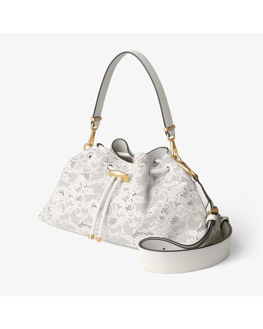 Jimmy Choo White Cinch Medium