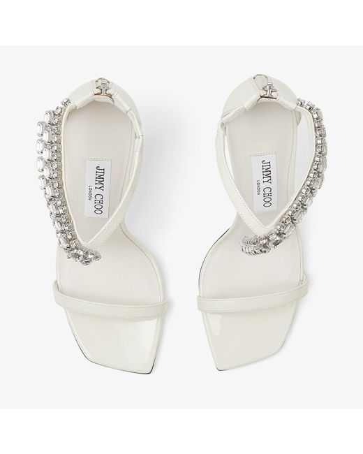 Jimmy Choo White Verity Sandal 100