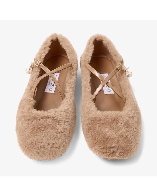 Jimmy Choo Natural Eleri Ballerina