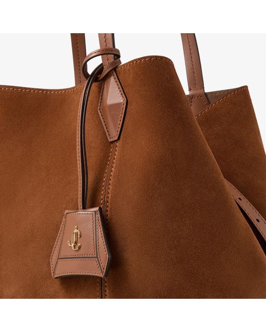 Jimmy Choo Brown Diamond Tote Medium