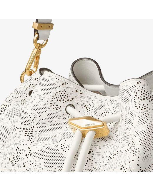 Jimmy Choo White Cinch Medium