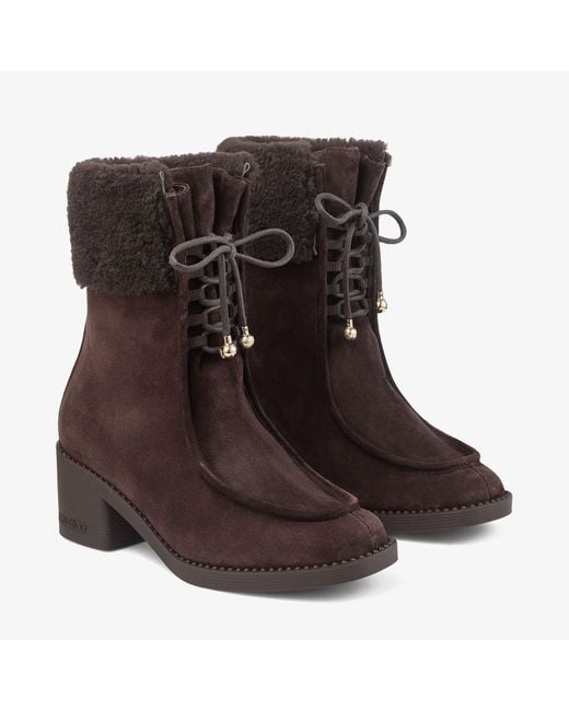 Jimmy Choo Brown Hali Ankle Boot 60