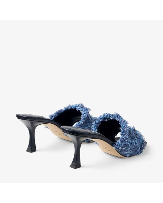 Jimmy Choo Blue Alexia 70