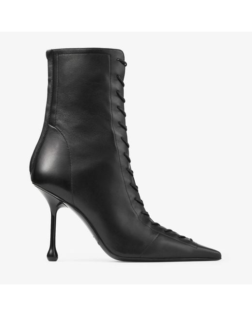 Jimmy Choo Black Scarlett 95 Leather Boots