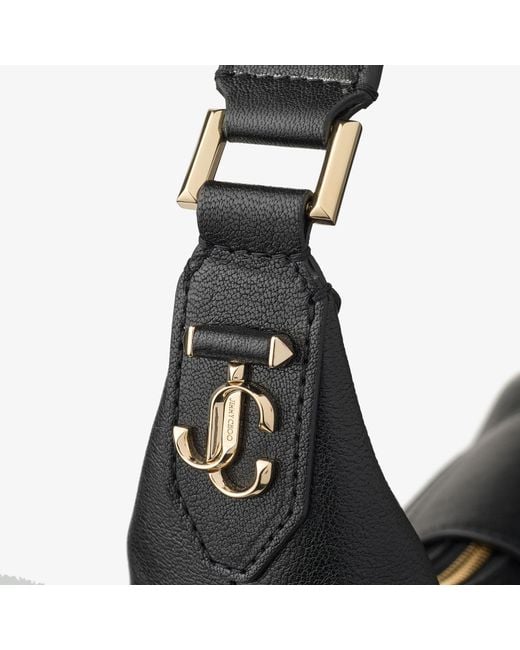 Jimmy Choo Black Bar Hobo Medium