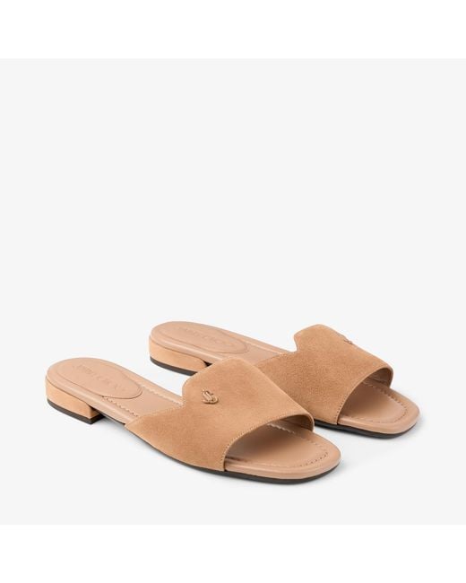 Jimmy Choo Natural Dina Flat