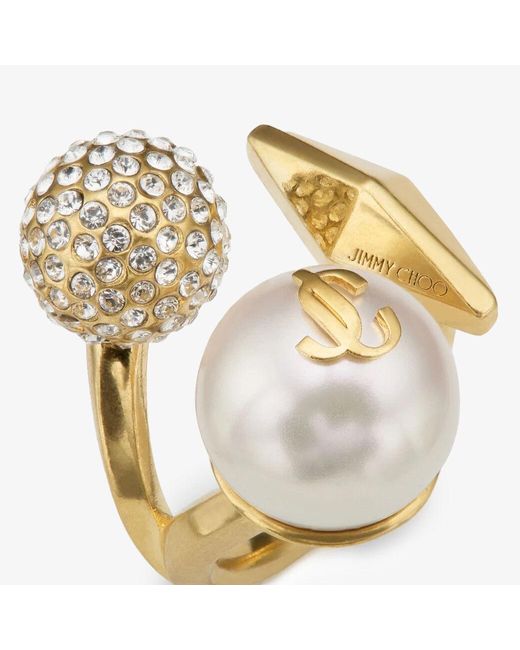 Jimmy Choo Metallic Multi Charm Ring