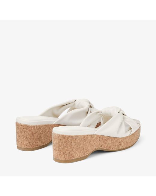 Jimmy Choo Natural Avenue Wedge 50