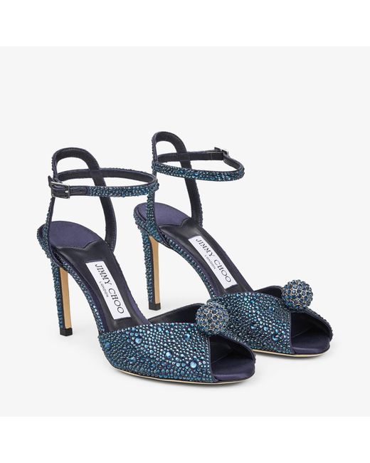 Jimmy Choo Blue Sacora 85