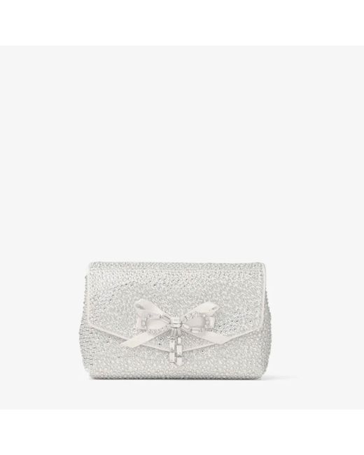 Jimmy Choo White Soft Bow Mini Bag