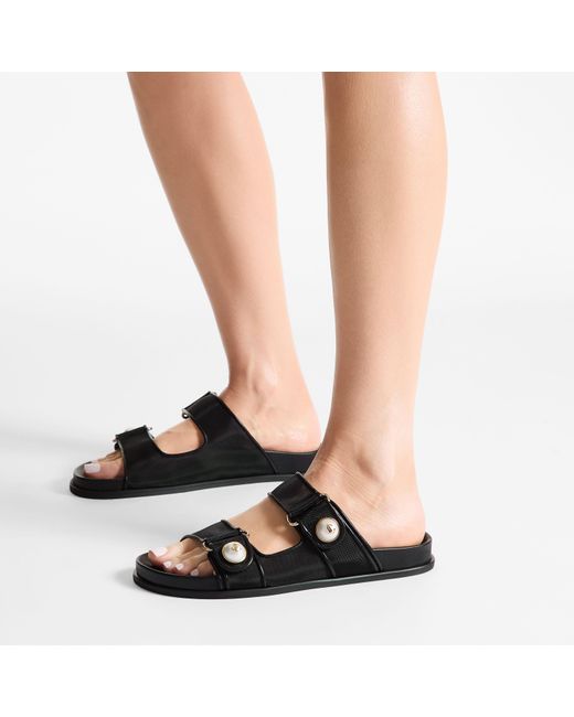 Jimmy Choo Black Fayence Sandal