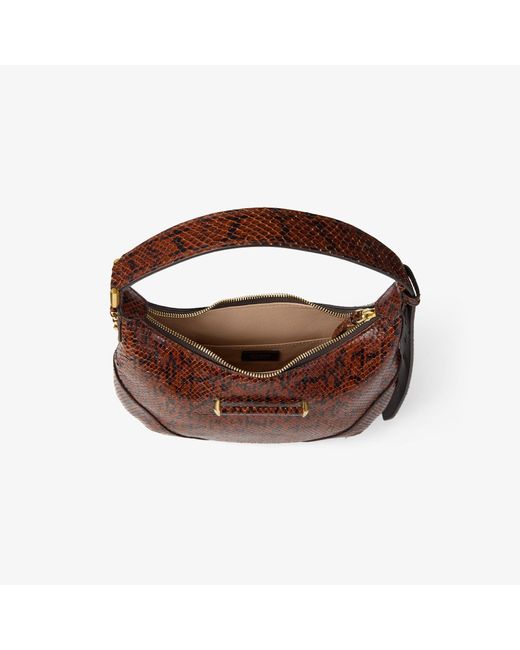 Jimmy Choo Brown Bar Hobo Small