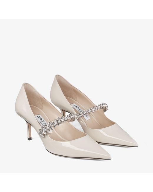Jimmy Choo White Bing Pump 65