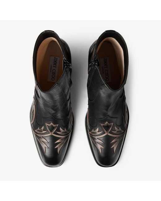 Jimmy Choo Black Wilder Boot for men