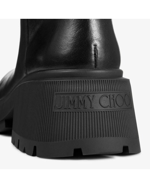 Jimmy Choo Black Tamsin Knee Boot Flat