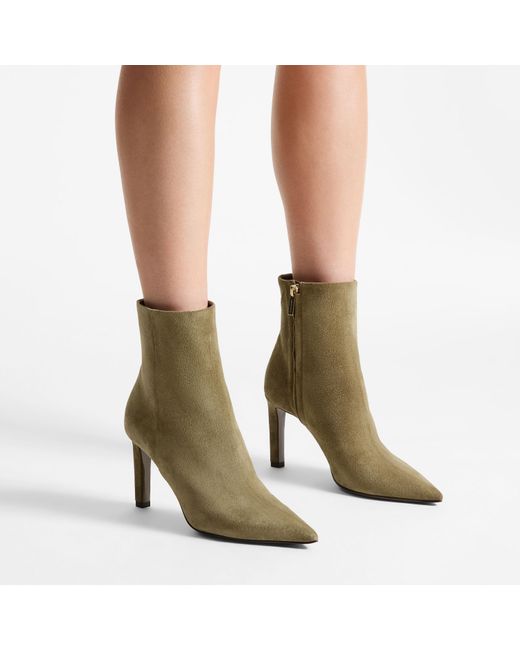 Jimmy Choo Green Frankie Ankle Boot 85