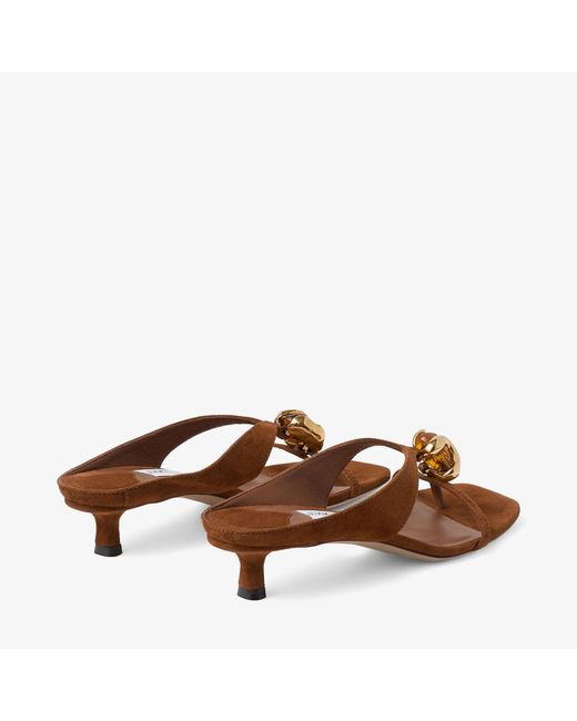 Jimmy Choo Brown Emeri Stone