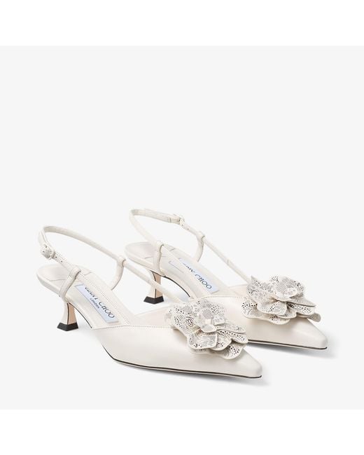 Jimmy Choo Natural Mimmi Sling Back 50