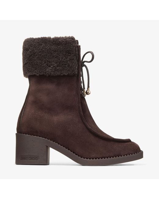 Jimmy Choo Brown Hali Ankle Boot 60
