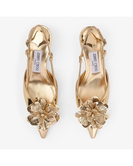 Jimmy Choo Natural Mimmi Sling Back 50