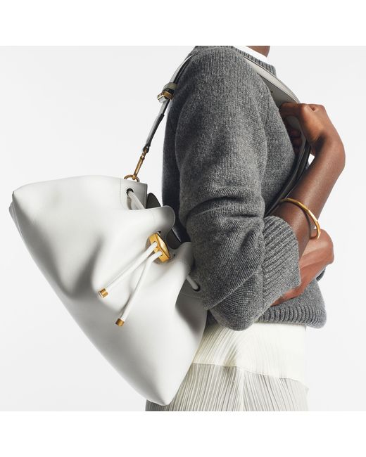 Jimmy Choo White Cinch Medium