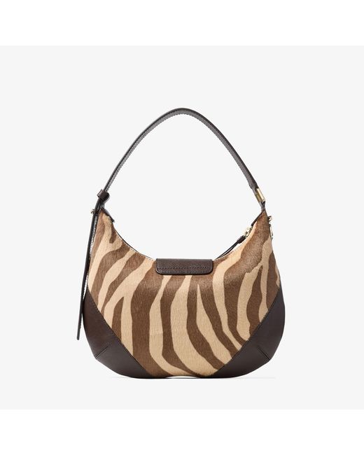 Jimmy Choo Brown Bar Hobo Small